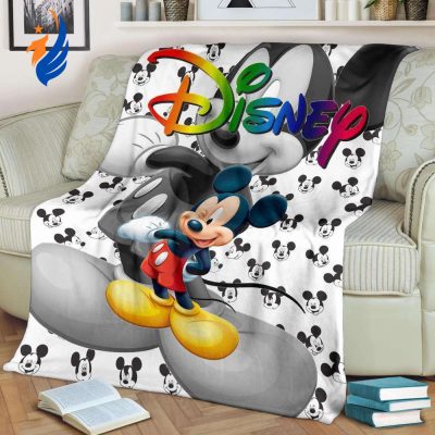 Cute Mickey Fleece Blanket For Bedding Decor - Blanket Home Decor Gift