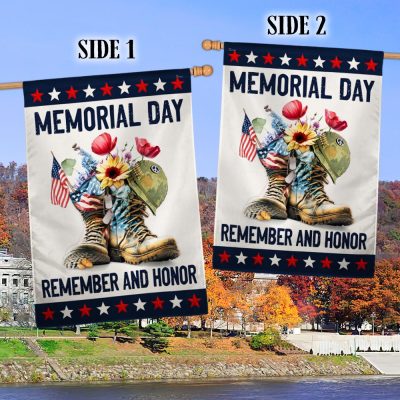 Relentless Remember and Honor Flag - Memorial Day Tribute for Patriotic Outdoor Decor