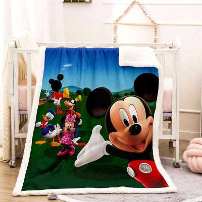 Disney Mickey And Friends Lovely Sherpa Fleece Quilt Blanket BL1796 - Blanket Home Decor Gift