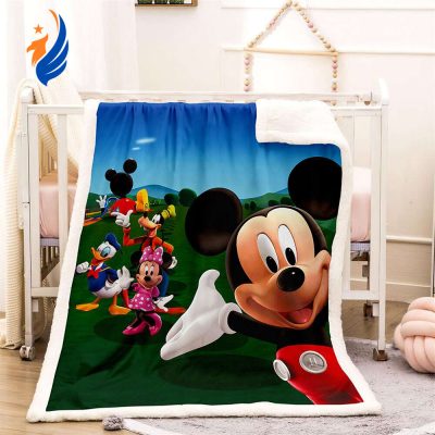 Disney Mickey And Friends Lovely Sherpa Fleece Quilt Blanket BL1796 - Blanket Home Decor Gift