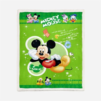Disney Mickey And Friends Lovely Sherpa Fleece Quilt Blanket BL1902 - Blanket Home Decor Gift