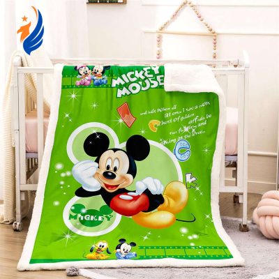 Disney Mickey And Friends Lovely Sherpa Fleece Quilt Blanket BL1902 - Blanket Home Decor Gift