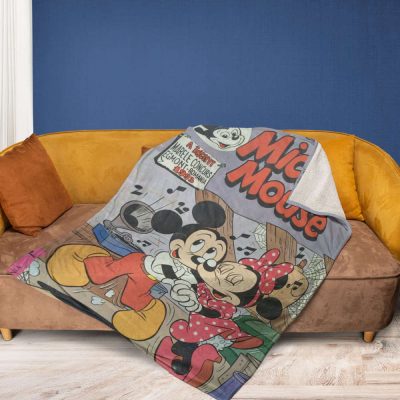 Disney Mickey And Minnie Christmas Sherpa Fleece Quilt Blanket BL1511 - Blanket Home Decor Gift