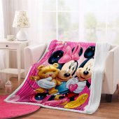 Disney Mickey And Minnie Love Sherpa Fleece Quilt Blanket Bl1795 Blanket Home Decor Gift 2.jpeg - demo10