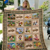 Disney Mickey Mouse And Friends Farmer 1k43 Gift Lover Quilt Blanket 1853 - Blanket Home Decor Gift