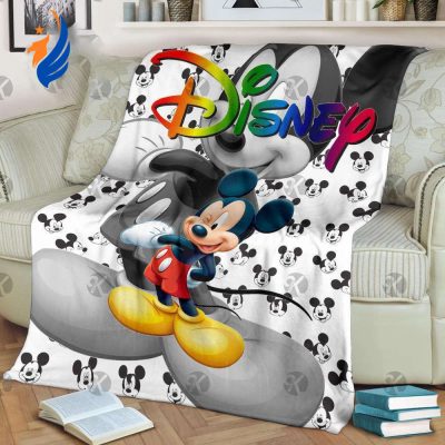 Disney Mickey Mouse Cute Posing Fleece Blanket - Blanket Home Decor Gift