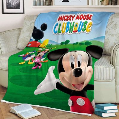 Disney Mickey Mouse Gift For Fan, Disney Mickey Mouse Clubhouse Comfy Sofa Throw Blanket Gift - Blanket Home Decor Gift