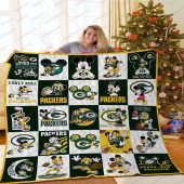 Disney Mickey Mouse Green Bay Packers Quilt Blanket Nfl Green Bay Packers Mickey Mouse Quilt Bedding Set Blanket Home Decor Gift 1.jpeg - demo10