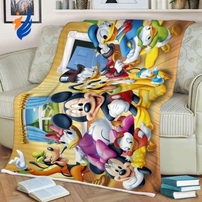 Disney Mickey Mouse Sherpa Fleece Quilt Blanket BL1208 - Blanket Home Decor Gift