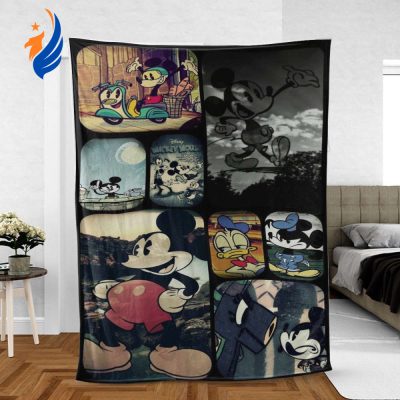 Disney Mickey Mouse Sherpa Fleece Quilt Blanket BL1292 - Blanket Home Decor Gift