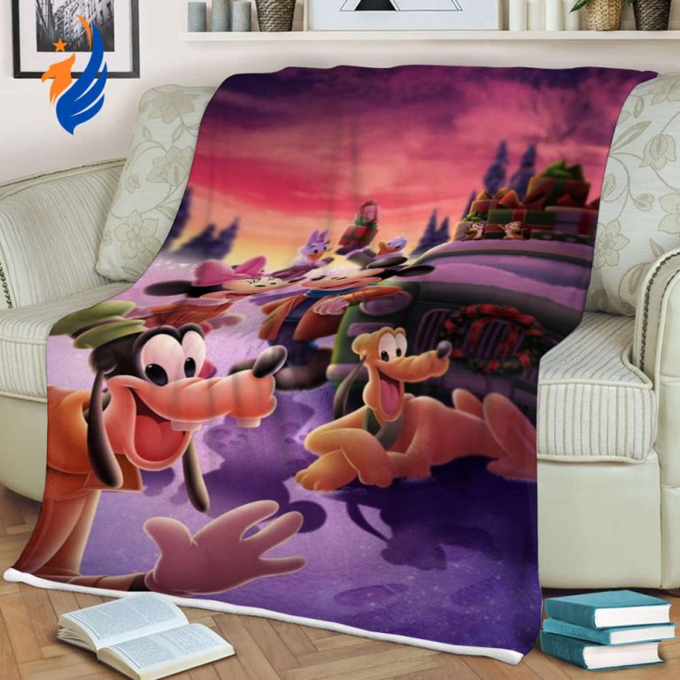 Disney Mickey Mouse Sherpa Fleece Quilt Blanket BL1412 - Blanket Home Decor Gift