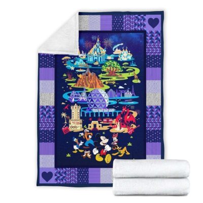 Disney Mickey Mouse Sherpa Fleece Quilt Blanket BL1963 - Blanket Home Decor Gift
