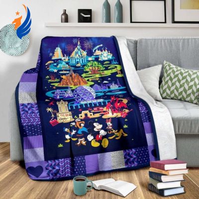 Disney Mickey Mouse Sherpa Fleece Quilt Blanket BL1963 - Blanket Home Decor Gift
