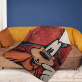 Funny Face Goofy Mickey Mouse Sherpa Fleece Quilt Blanket Bl1715 Blanket Home Decor Gift 3.gif - demo10