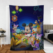 Funny Mickey And Friends Cartoon Disney Sherpa Fleece Quilt Blanket Bl1609 Blanket Home Decor Gift 4.gif - demo10