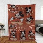 Funny Mickey Mouse Sherpa Fleece Quilt Blanket Bl1694 Blanket Home Decor Gift 1.gif - demo10