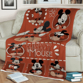 Funny Mickey Mouse Sherpa Fleece Quilt Blanket Bl1694 Blanket Home Decor Gift 4.gif - demo10