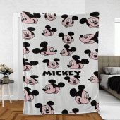Funny Mickey Mouse Sherpa Fleece Quilt Blanket Bl1712 Blanket Home Decor Gift 9.gif - demo10