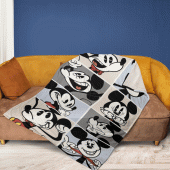 Funny Mickey Mouse Sherpa Fleece Quilt Blanket Bl1817 Blanket Home Decor Gift 3.gif - demo10