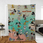 Funny Mickey Mouse Sherpa Fleece Quilt Blanket Bl1820 Blanket Home Decor Gift 2.gif - demo10
