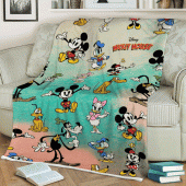 Funny Mickey Mouse Sherpa Fleece Quilt Blanket Bl1820 Blanket Home Decor Gift 4.gif - demo10