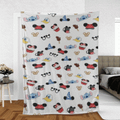 Funny Mickey Mouse Sherpa Fleece Quilt Blanket Bl1821 Blanket Home Decor Gift 7.gif - demo10