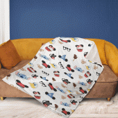 Funny Mickey Mouse Sherpa Fleece Quilt Blanket Bl1821 Blanket Home Decor Gift 9.gif - demo10