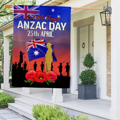 Anzac Day Australia Lest We Forget 25 April Australian Flag MLN1188F - Flagwix Anzac Day Australia Lest We Forget 25 April Australian Flag MLN1188F - Flagwix