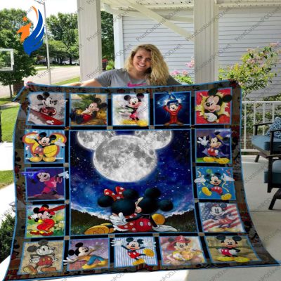 H Mickey Mouse Quilt Blanket Ver 17 Vintage Mickey Mouse Quilt Bedding Set for Fans - Blanket Home Decor Gift