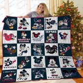 Houston Texans Disney Mickey Quilt Blanket Nfl Houston Texans Mickey Mouse Quilt Bedding Set Blanket Home Decor Gift 1.jpeg - demo10