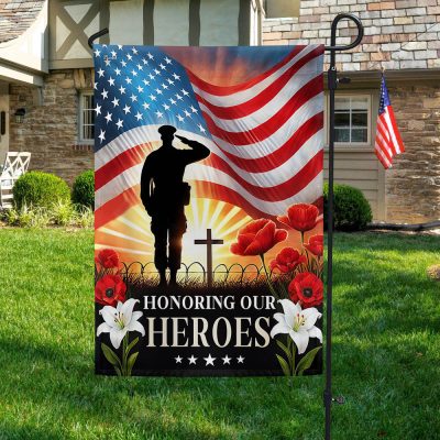Memorial Day Honoring Our Heroes Veteran American Flag MLN5331TTH - Flagwix