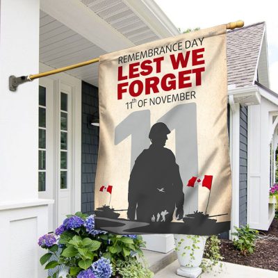 Remembrance Day Canada Lest We Forget 11th of November Flag TQN1878F - Flagwix
