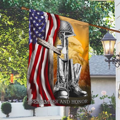 Memorial Day Flag Remember And Honor BNN63F - Flagwix