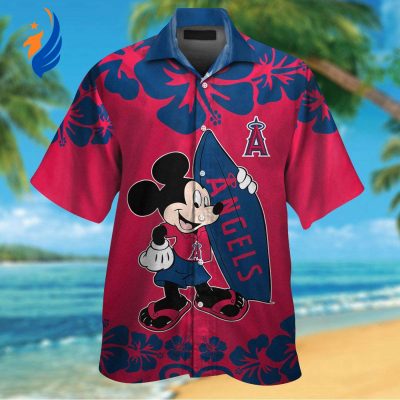 Los Angeles Angels & Mickey Mouse Hawaiian Shirt: A Vibrant & Unique Blend of MLB and Disney Magic!