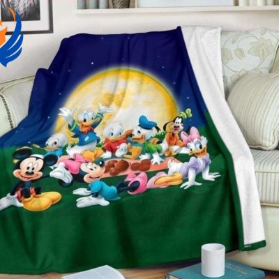Mickey And Donald Picnic Disney Premium Blanket - Blanket Home Decor Gift