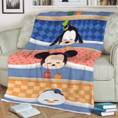 Mickey And Friends Cartoon Disney Good Night Ver6 Lover Sherpa Fleece Quilt Blanket Bl1852 Blanket Home Decor Gift 4.gif - demo10