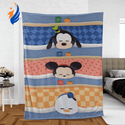 Mickey And Friends Cartoon Disney Good Night Ver6 Lover Sherpa Fleece Quilt Blanket BL1852 - Blanket Home Decor Gift