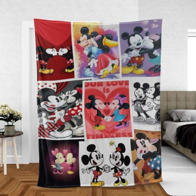 Mickey and Minnie Disney  Sherpa Fleece Quilt Blanket BL2521 - Blanket Home Decor Gift