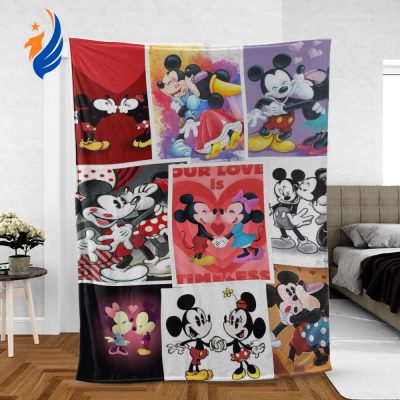 Mickey and Minnie Disney  Sherpa Fleece Quilt Blanket BL2521 - Blanket Home Decor Gift