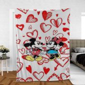 Mickey And Minnie Love Sherpa Fleece Quilt Blanket Bl1732 Blanket Home Decor Gift 4.jpeg - demo10