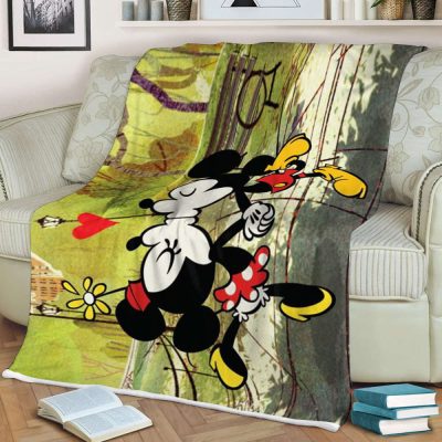 Mickey and Minnie  Sherpa Fleece Quilt Blanket BL1748 - Blanket Home Decor Gift