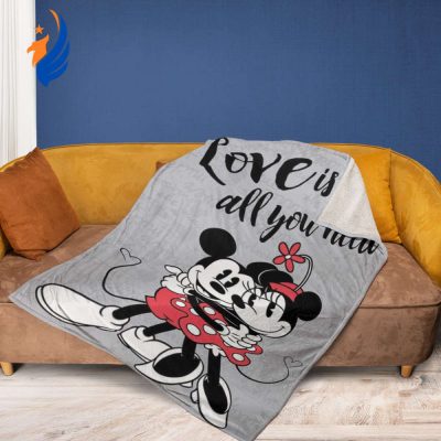 Mickey and Minnie  Sherpa Fleece Quilt Blanket BL2433 - Blanket Home Decor Gift