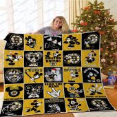 Mickey Bruins Boston Disney Quilt Blanket Nhl Boston Bruins Mickey Mouse Quilt Bedding Set Blanket Home Decor Gift 1.jpeg - demo10