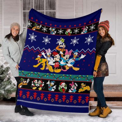 Mickey Christmas Blanket Amazing Gift Idea - Blanket Home Decor Gift