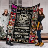 Mickey Minnie Fleece Blanket My Only Love The Day I Met You Blanket Home Decor Gift 1.jpeg - demo10