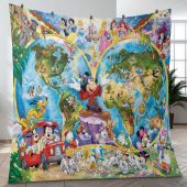 Mickey Mouse And Disney All Characters Fan Gift Disney Map Quilt Blanket Magic Mickey Mouse Quilt Blanket Blanket Home Decor Gift 1.jpeg - demo10