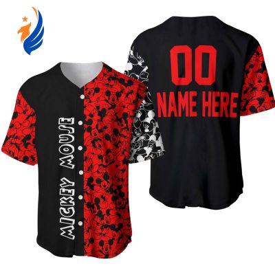 Mickey Mouse Disney Baseball Jersey: Show Off Your Disney Love with this Stylish and Authentic Apparel!