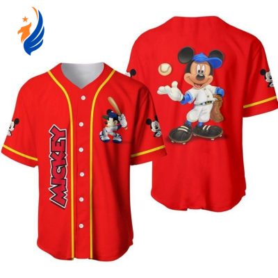 Mickey Mouse Disney Baseball Jersey: Perfect Gift for Disney Lovers