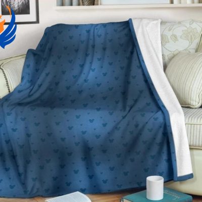 Mickey Mouse Disney Blue Premiun Blanket - Blanket Home Decor Gift
