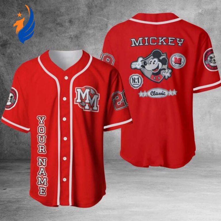 Iconic Mickey Mouse Michael Jackson Classic Baseball Jersey - Retro Disney MJ Shirt